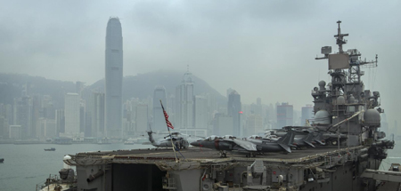USS Peleliu cập bến Hong Kong hồi tháng 4/2013. Ảnh: Internet.