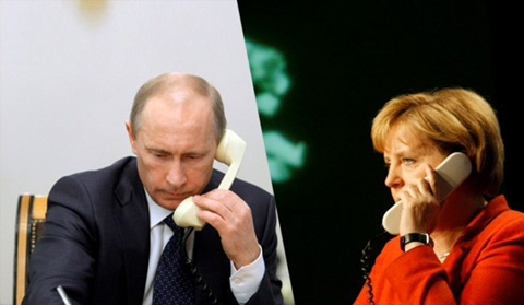Nga, Putin, Merkel, Đức